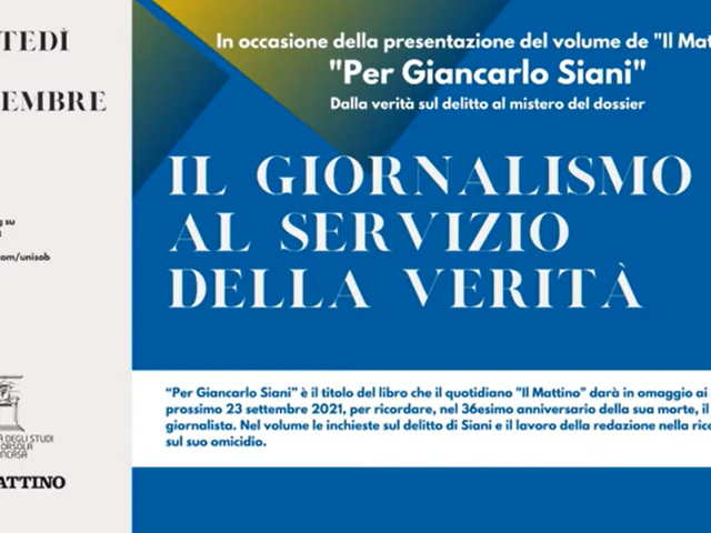 Per Giancarlo Siani – Presentazione del volume de “Il Mattino”